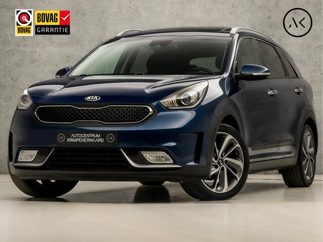 KIA Niro 1.6 GDi Hybrid Sport 142Pk Automaat (SCHUIFDAK, APPLE CARPLAY, NAVIGATIE, CAMERA, LEDER, STUUR/STOELVERWARMING, SPORTSTOELEN, GETINT GLAS, NIEUWE APK, NIEUWSTAAT)