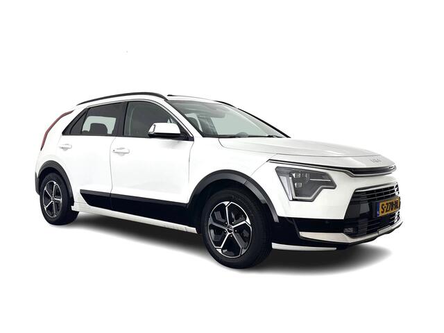 KIA Niro 1.6 GDi Hybrid DynamicPlusLine (INCL-BTW) Aut. *PANO | HEAD-UP | LEATHER | DIGI-COCKPIT | NAVI-FULLMAP | DAB | ADAPTIVE-CRUISE | CAMERA | HEATED-COMFORTSEATS | KEYLESS | PRIVACYGLASS | SHIFTPADDLES | CARPLAY | TOWBAR*