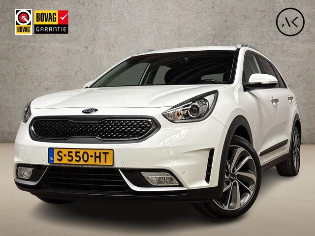 KIA Niro 1.6 GDi Hybrid ExecutiveLine Automaat (APPLE CARPLAY, NAVIGATIE, STUUR/STOELVERWARMING, LEDER, CAMERA, SPORTSTOELEN, GETINT GLAS, KEYLESS, NIEUWSTAAT)