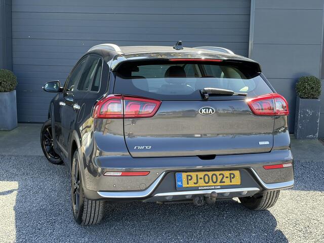 KIA Niro 1.6 GDi Hybrid First Edition SOH 100%,2e Eigenaar,Navi,Camera,Dealer Onderhouden,Trekhaak,Pdc,Halfleder,Carplay,Clima,Cruise,N.A.P,142pk,Nieuwe Apk bij Aflevering