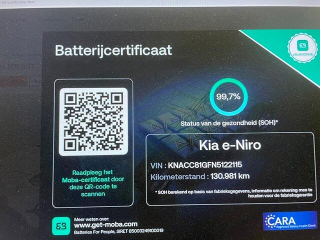 KIA Niro E-Niro Edition 64 kWh Fase 3 - Carplay, Adapt. Cruise, Camera, Stoelverw. SOH 99,7% – foto 2