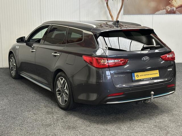 KIA OPTIMA SPORTSWAGON 2.0 GDI PHEV AUTOMAAT NAVIGATIE TREKHAAK ACHTERUITRIJ CAMERA HALF LEDER VERWARMDE STOELEN HARMAN / KARDON SOUND ZEER MOOI !!