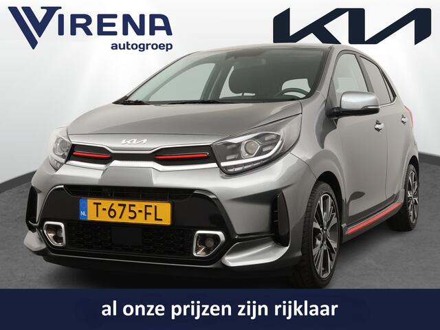 KIA PICANTO 1.0 T-GDi GT-Line 5p 100PK! - Navigatie - Climate Control - Schuif/Kanteldak - Stoel/Stuur Verwarming - Leder - Fabrieksgarantie Tot 2030