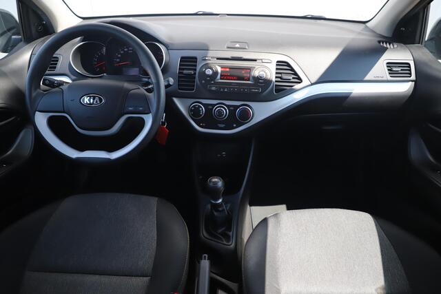 KIA PICANTO 1.0 CVVT EconomyPlusLine Airco Radio Elektrische Ramen Zwart Metallic