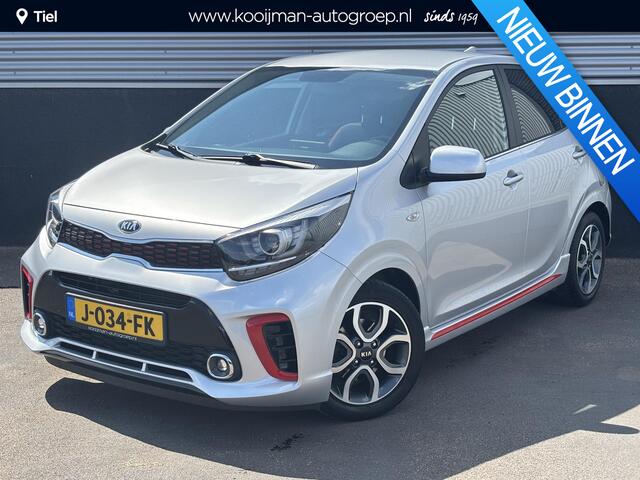 KIA PICANTO 1.0 MPi GT-Line Edition Nieuw geleverd en dealeronderhouden, 1e eign. Lederen bekleding, Smart Key, Achteruitrijcamera, Airco, Cruise control, LMV, Privacy glass, BTW-auto
