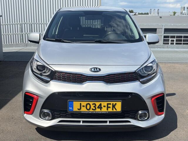 KIA PICANTO 1.0 MPi GT-Line Edition Nieuw geleverd en dealeronderhouden, 1e eign. Lederen bekleding, Smart Key, Achteruitrijcamera, Airco, Cruise control, LMV, Privacy glass, BTW-auto