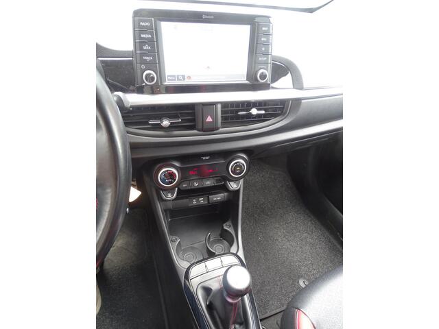 KIA PICANTO 1.0 CVVT ExecutiveLine 5drs, Navigatie, Multimedia, Camera, Airco, CruiseControl, Elec ramen, Bedienbaar stuur, Sport Interieur