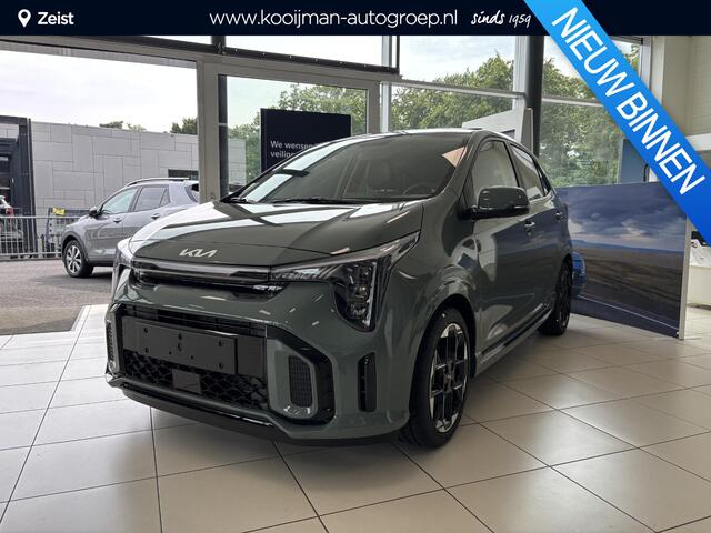 KIA PICANTO 1.0 DPI GT-Line 5p. Direct uitvoorraad Leverbaar | ¤. 1.250,= voordeel | Kleur Adventure Green GT-LINE 5-Persoons