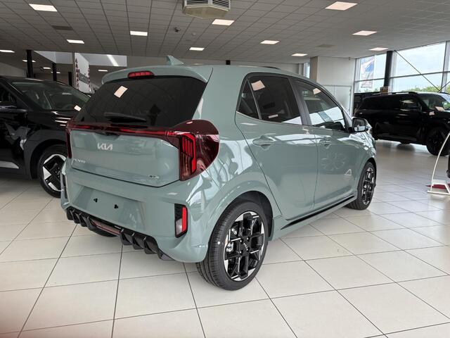 KIA PICANTO 1.0 DPI GT-Line 5p. Direct uitvoorraad Leverbaar | ¤. 1.250,= voordeel | Kleur Adventure Green GT-LINE 5-Persoons