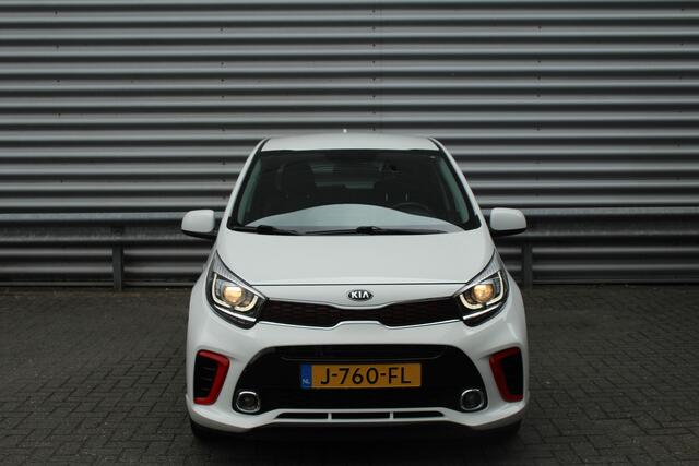 KIA PICANTO 1.0 MPi 67pk GT-Line Edition NL-Auto BTW Airco Cruise Navi Camera Leder 15"LMV 1e Eigenaar