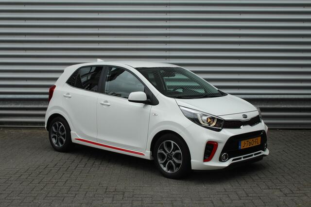 KIA PICANTO 1.0 MPi 67pk GT-Line Edition NL-Auto BTW Airco Cruise Navi Camera Leder 15"LMV 1e Eigenaar