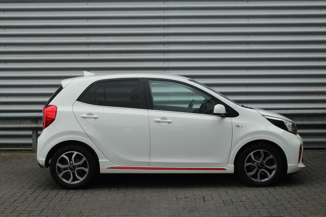 KIA PICANTO 1.0 MPi 67pk GT-Line Edition NL-Auto BTW Airco Cruise Navi Camera Leder 15"LMV 1e Eigenaar
