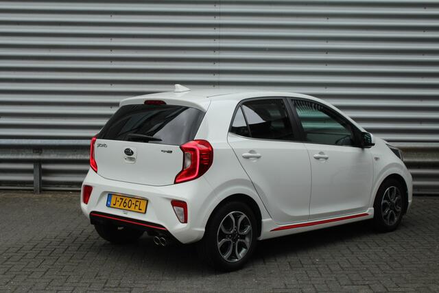 KIA PICANTO 1.0 MPi 67pk GT-Line Edition NL-Auto BTW Airco Cruise Navi Camera Leder 15"LMV 1e Eigenaar