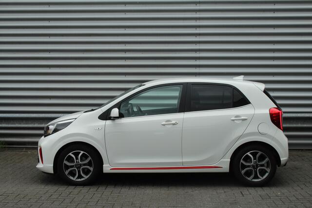KIA PICANTO 1.0 MPi 67pk GT-Line Edition NL-Auto BTW Airco Cruise Navi Camera Leder 15"LMV 1e Eigenaar