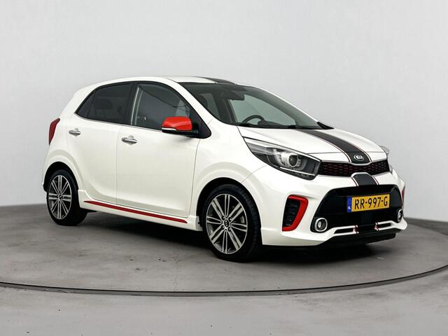 KIA PICANTO 1.0 T-GDI GT-Line | Navigatie en Apple carplay Androidauto | Lederen bekleding met stoel verw. | Park. sensoren achter en camera |