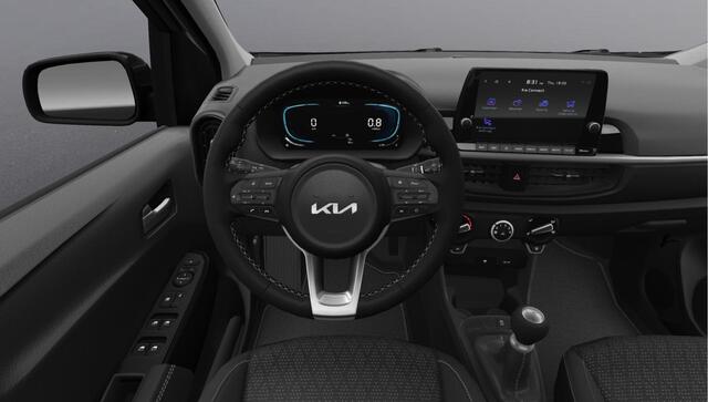 KIA PICANTO 1.0 GDi DynamicLine - Direct uit voorraad leverbaar - AURORA BLACK PEARL