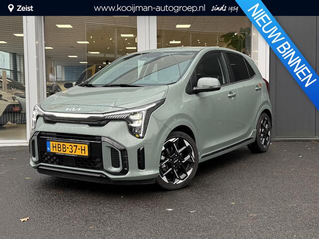 KIA PICANTO 1.0 DPI GT-Line NL-auto, Schuif/kanteldak, Lederen bekleding, Stoel- & Stuurwiel verwarmd, LED, Privacy glass, Smart Key, Navigatie, BTW-Auto