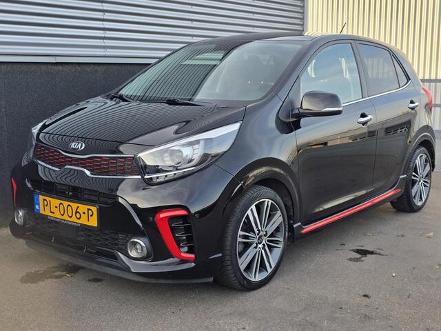 KIA PICANTO 1.2 CVVT GT-Line 4- Cilinder! Navigatie, Lederen bekleding, Stoel- & Stuurwiel verwarmd, Nieuw geleverd, NL-auto + historie, Smart Key, Privacy glass
