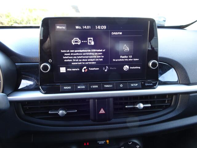 KIA PICANTO 1.0 DPi DynamicLine Airco, cruise controle, licht metalen velgen, apple carplay, android auto, achteruitrijcamera, elektrische ramen, centrale vergrendeling, incl garantie, geen import, enz