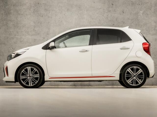 KIA PICANTO 1.2 CVVT GT-Line (APPLE CARPLAY, CLIMATE, LEDER, CAMERA, STUUR/STOELVERWARMING, SPORTSTOELEN, GETINT GLAS, KEYLESS, LM VELGEN, NIEUWE APK, NIEUWSTAAT)