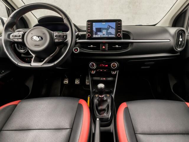 KIA PICANTO 1.2 CVVT GT-Line (APPLE CARPLAY, CLIMATE, LEDER, CAMERA, STUUR/STOELVERWARMING, SPORTSTOELEN, GETINT GLAS, KEYLESS, LM VELGEN, NIEUWE APK, NIEUWSTAAT)
