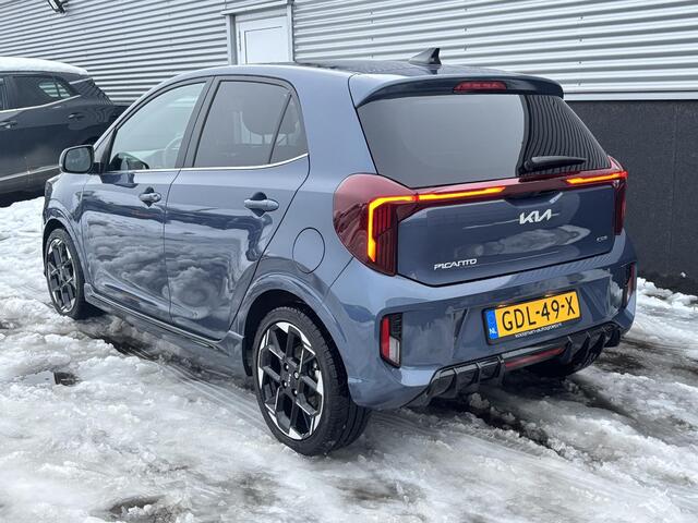 KIA PICANTO 1.0 DPI GT-Line Unieke auto! Schuif/kanteldak, Lederen bekleding, Dodehoekdetectie, Stoel- & Stuurwiel verwarmd, LMV, 1e eign.