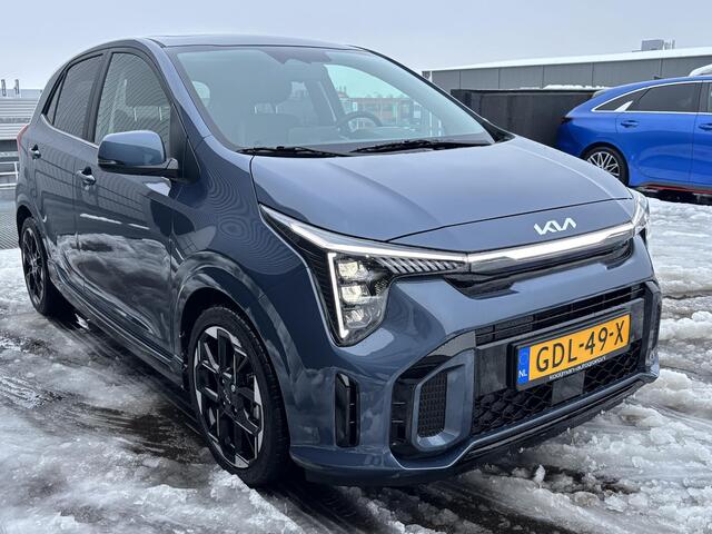 KIA PICANTO 1.0 DPI GT-Line Unieke auto! Schuif/kanteldak, Lederen bekleding, Dodehoekdetectie, Stoel- & Stuurwiel verwarmd, LMV, 1e eign.