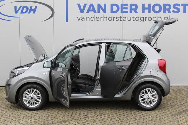 KIA PICANTO 1.0-67pk DPi DynamicLine 5drs. Wegenbelasting slechts ¤. 32,- per mnd. Airco, camera, Apple carplay/Android auto, metallic lak, LM wielen, Bluetooth, centr. vergr. afst. bed., cruise cntrl etc.