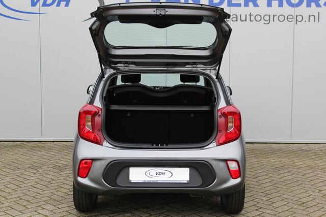 KIA PICANTO 1.0-67pk DPi DynamicLine 5drs. Wegenbelasting slechts ¤. 32,- per mnd. Airco, camera, Apple carplay/Android auto, metallic lak, LM wielen, Bluetooth, centr. vergr. afst. bed., cruise cntrl etc.