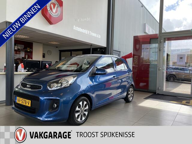 KIA PICANTO 1.0 CVVT EconomyPlusLine,100% Onderhouden,Navigatie,Acteruitrijcamera,Bluetooth,Airco,Aux Usb Aansluiting,14 Inch Lmv