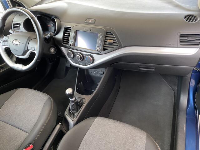 KIA PICANTO 1.0 CVVT EconomyPlusLine,100% Onderhouden,Navigatie,Acteruitrijcamera,Bluetooth,Airco,Aux Usb Aansluiting,14 Inch Lmv