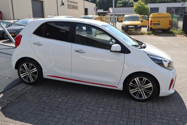 KIA PICANTO 1.2 CVVT GT Line Automaat! Dealer onderhouden/Stoelverwarming/Stuurverwarming/Achteruitrijcamera/Apple carplay/Keyless/Parkeersensoren/Cruise control/Climate control/Navigatie/Bluetooth/Licht metalen velgen