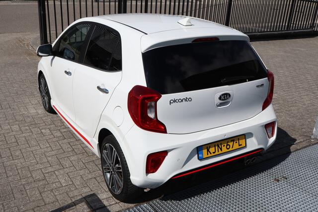 KIA PICANTO 1.2 CVVT GT Line Automaat! Dealer onderhouden/Stoelverwarming/Stuurverwarming/Achteruitrijcamera/Apple carplay/Keyless/Parkeersensoren/Cruise control/Climate control/Navigatie/Bluetooth/Licht metalen velgen