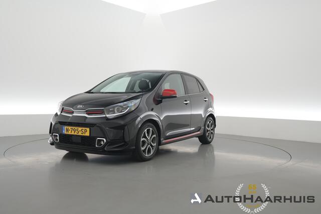 KIA PICANTO 1.0 DPi GT-Line | Rijklaar! | Cruise | Camera | Leder | NAV+App.Connect | Climate | LED | DAB | E-Spiegels | 5-Deurs | Bluetooth | 15'' V