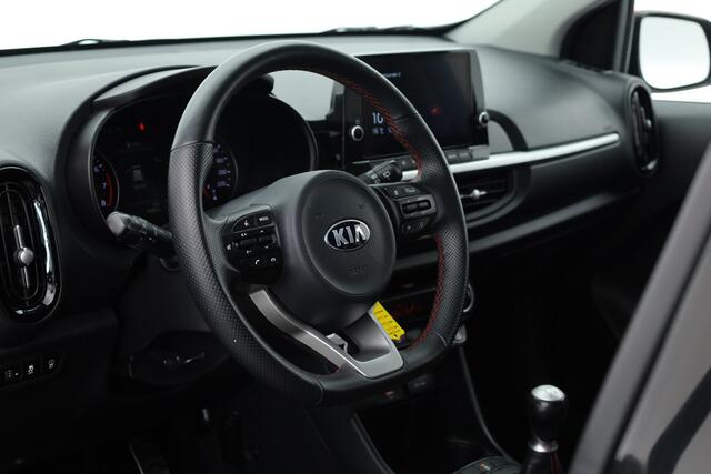 KIA PICANTO 1.0 DPi GT-Line | Rijklaar! | Cruise | Camera | Leder | NAV+App.Connect | Climate | LED | DAB | E-Spiegels | 5-Deurs | Bluetooth | 15'' V