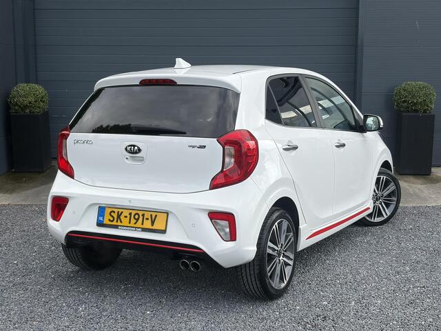 KIA PICANTO 1.0 T-GDI GT-Line 102pk l Draadloze telefoonlader l Carplay l 2e Eigenaar l Keyless l Camera l Stoelverw-Stuurverw l Leder l Navi l Airco l Cruise l Lm velgen l Pdc l N.A.P l Net beurt gehad l Apk tot 09-2027