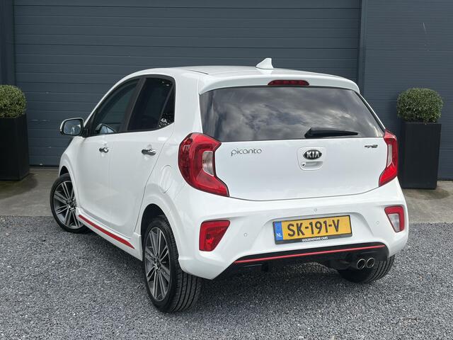 KIA PICANTO 1.0 T-GDI GT-Line 102pk l Draadloze telefoonlader l Carplay l 2e Eigenaar l Keyless l Camera l Stoelverw-Stuurverw l Leder l Navi l Airco l Cruise l Lm velgen l Pdc l N.A.P l Net beurt gehad l Apk tot 09-2027