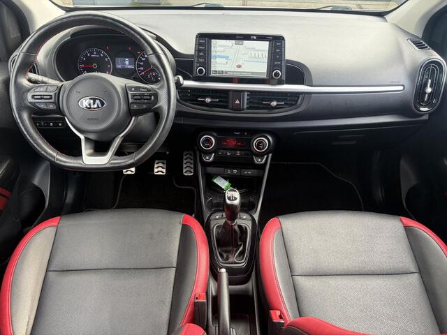 KIA PICANTO 1.0 T-GDI GT-Line 102pk l Draadloze telefoonlader l Carplay l 2e Eigenaar l Keyless l Camera l Stoelverw-Stuurverw l Leder l Navi l Airco l Cruise l Lm velgen l Pdc l N.A.P l Net beurt gehad l Apk tot 09-2027