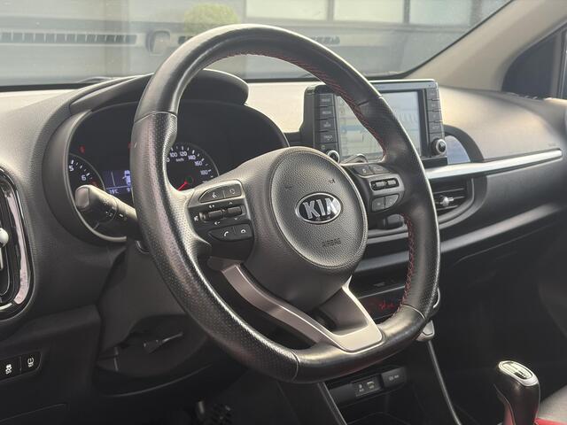 KIA PICANTO 1.0 T-GDI GT-Line 102pk l Draadloze telefoonlader l Carplay l 2e Eigenaar l Keyless l Camera l Stoelverw-Stuurverw l Leder l Navi l Airco l Cruise l Lm velgen l Pdc l N.A.P l Net beurt gehad l Apk tot 09-2027