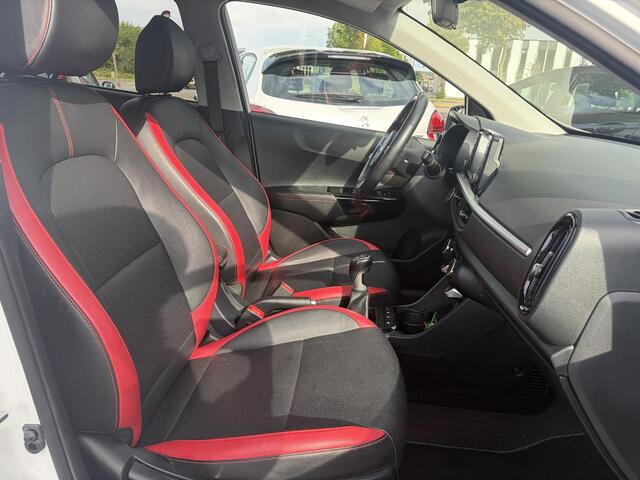 KIA PICANTO 1.0 T-GDI GT-Line 102pk l Draadloze telefoonlader l Carplay l 2e Eigenaar l Keyless l Camera l Stoelverw-Stuurverw l Leder l Navi l Airco l Cruise l Lm velgen l Pdc l N.A.P l Net beurt gehad l Apk tot 09-2027