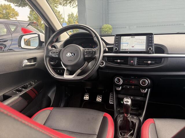 KIA PICANTO 1.0 T-GDI GT-Line 102pk l Draadloze telefoonlader l Carplay l 2e Eigenaar l Keyless l Camera l Stoelverw-Stuurverw l Leder l Navi l Airco l Cruise l Lm velgen l Pdc l N.A.P l Net beurt gehad l Apk tot 09-2027