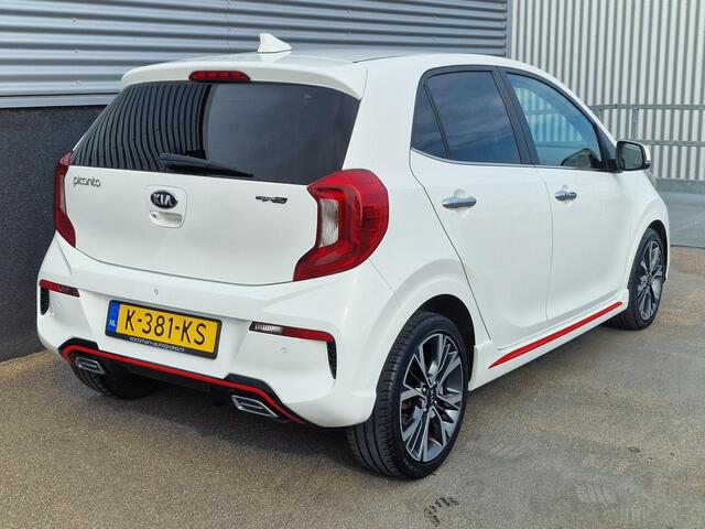 KIA PICANTO 1.0 T-GDi GT-Line 5p 100PK! Schuif/kanteldak, 1e eign. Nieuw geleverd en dealeronderhouden, Leder, Stoel- & stuurwiel verwarmd, Climate control, Cruise control, Navigatie, Achteruitrijcamera,
