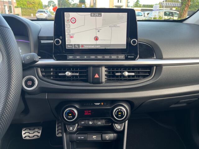 KIA PICANTO 1.2 DPI GT-LINE AUTOMAAT / NAVI / CAMERA / DAB / CARPLAY / LED / LEDER / STOEL+STUUR VERWARMING