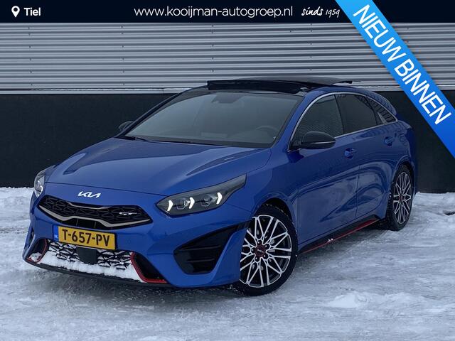KIA PRO CEE D ProCeed 1.6 T-GDi GT Schuif-/kanteldak, Trekhaak, stoel- & stuurverwarming, navigatie, Apple CarPlay/Android Auto, keyless, seat memory, lage KM stand! Boekjes compleet