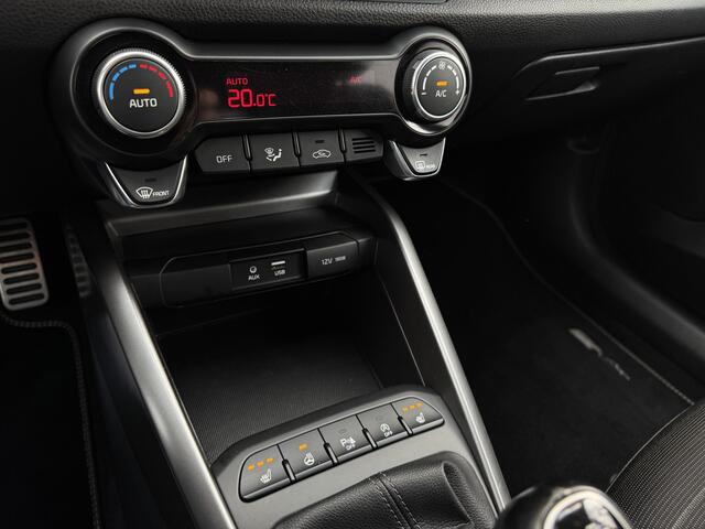 KIA RIO 1.0 T-GDI 100pk GT-Line Navi Leder Carplay Camera Keyless Stuur en StoelVerwaming DAB Clima 17" Pdc GT