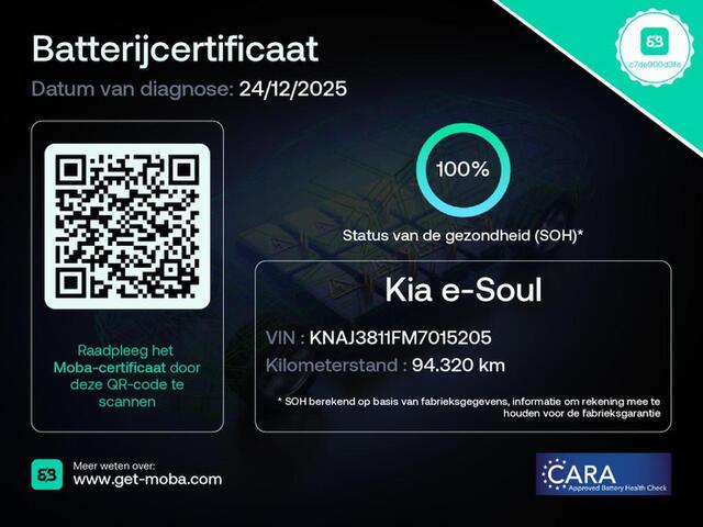 KIA SOUL E-soul DYNAMICPLUSLINE 64KWH SOH 100% 3 FASE/HLEER/ACARPLAY