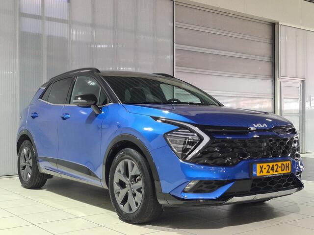 KIA SPORTAGE 1.6 T-GDi Hybrid GT-PlusLine Super complete uitvoering met zwart dak! | Elektr. Schuif/kantel dak | Stuur/Stoel ventilatie & verwarming | Harman Kardon Premium audio installatie | Elektr. stoelverstelling met geheugen | Elektr. Achterklep |