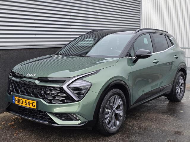 KIA SPORTAGE 1.6 T-GDi Hybrid GT-PlusLine 1e eign. NL-auto, Schuif/kanteldak, Lederen bekleding, Stoelkoeling + verwarming, Seat memory, 360" Camera,