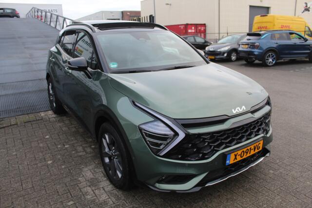 KIA SPORTAGE 1.6 T-GDi Hybrid GT-PlusLine 10 jaar garantie/Orig. NL/Dealeronderhouden/Panoramadak/Harman Kardon/360 Camera/Stoelventilatie/Best. stoel met geheugen/Adaptive cruise control/Keyless/Apple carplay/Stoel en stuurverwarming/Navigatie/Draadloos laden/Lane a