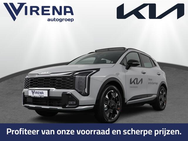 KIA SPORTAGE 1.6 T-GDi Hybrid GT-Line -Inruilpremie - Stoel/stuur verwarming - Schuif/kanteldak - LED verlichting - Head up Display - Keyless entry/start - 18'' lichtmetalen velgen - Fabrieksgarantie tot 2033